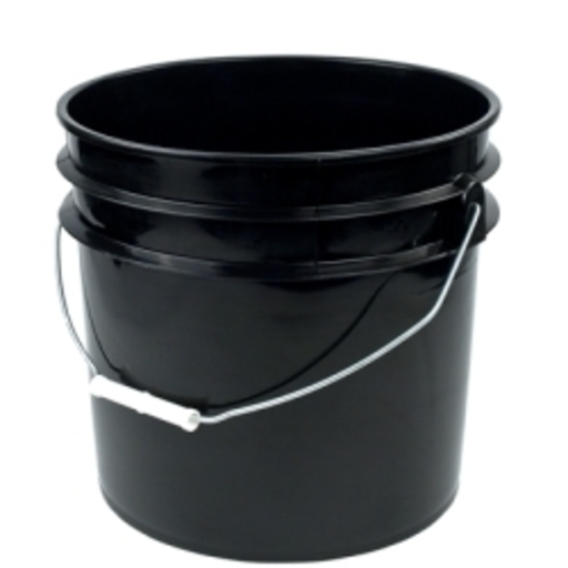 3 Gallon Black Plastic Bucket