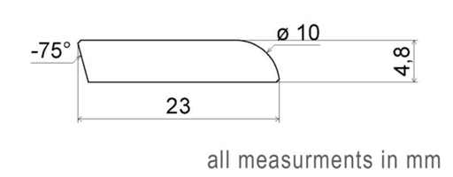 Traditions Solid Oak Flat Threshold, Unfinished, 23x5 mm, 2.7 m