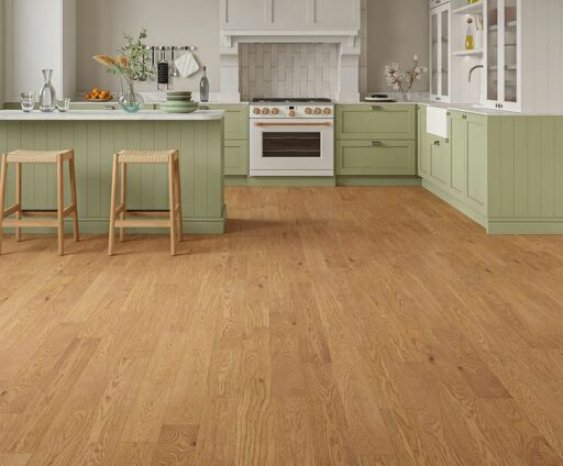 Mirathil Engineered Oak Flooring, Golden, Brushed, Rustic, UV Lacquered, 125x10xRLmm