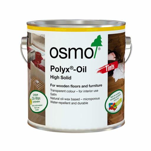 Osmo Polyx-Oil Tints, Hardwax-Oil, Black, 125ml