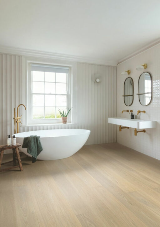 QuickStep Cascada Lily White Oak Engineered Flooring, Natural, Extra Matt Lacquered, 190x13x1820mm