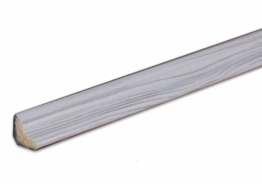 HDF Light Grey Pine Scotia Beading for Laminate Floors, 18x18 mm, 2.4 m
