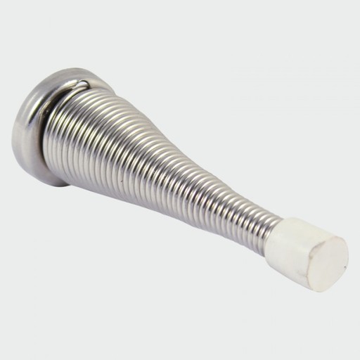 Spring Door Stop, Nickel, 78x24mm