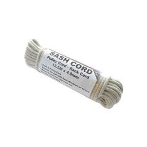 Sash Cord Cotton, 5mm, Waxed, 12.5m
