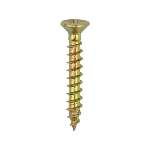TIMco Classic Hinge Screws - PZ - Countersunk - Yellow 3.0x12mm