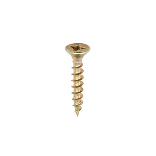 TIMco Classic Multi-Purpose Screws - PZ - Double Countersunk - Yellow 3.5x12mm
