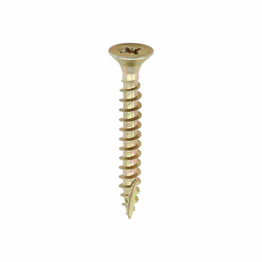 TIMco Classic Multi-Purpose Screws - PZ - Double Countersunk - Yellow 4.5x30mm