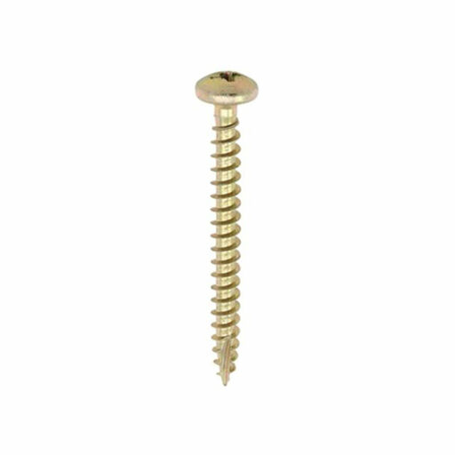 TIMco Classic Multi-Purpose Screws - PZ - Pan Head - Yellow 4.0x25mm