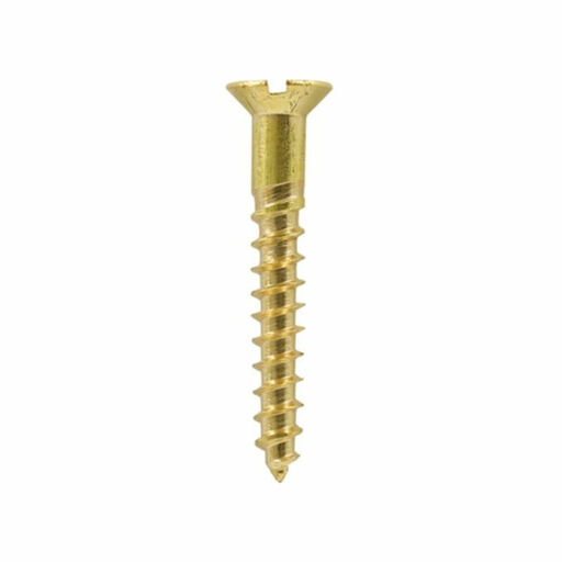 TIMco Solid Brass Woodscrews - SL - Countersunk 5.0x50mm