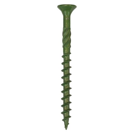 TIMco Solo Decking Screws - PZ - Double Countersunk - Exterior - Green 4.5 x 70 mm