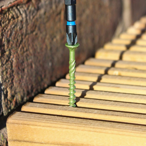 TIMco Solo Decking Screws - PZ - Double Countersunk - Exterior - Green 4.5x70mm