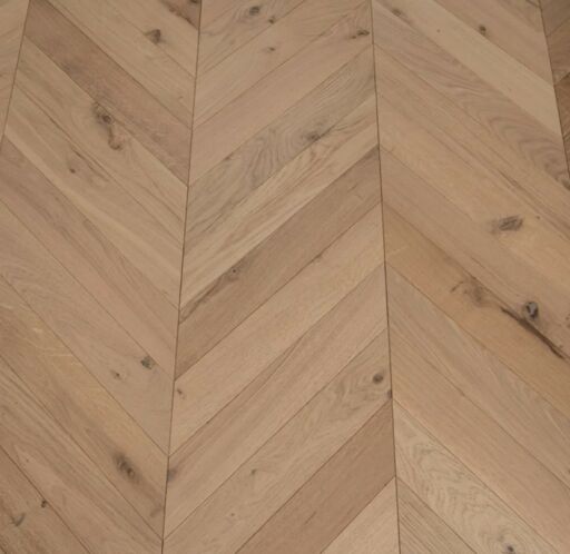 Tradition Chevron Engineered Oak Flooring, Natural, Unfinished, 90x14x510mm