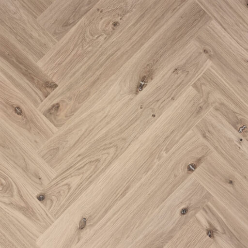 Tradition Classics Herringbone Engineered Oak Flooring, Rustic, Unfinished, 70x11x490mm