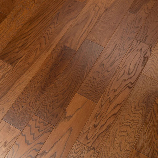 Tradition Engineered Oak Flooring, Brown Brushed & Matt Lacquered, RLx125x10mm