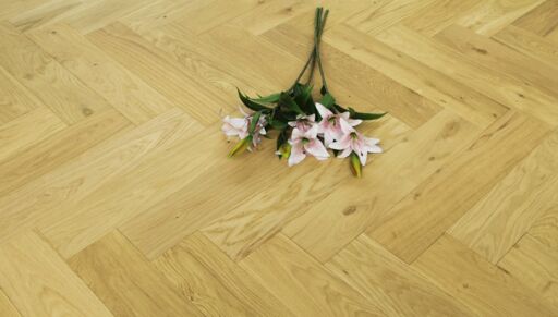 Tradition Select Engineered Oak Herringbone Flooring, Brushed, Matt Lacquered, 125x14x600mm