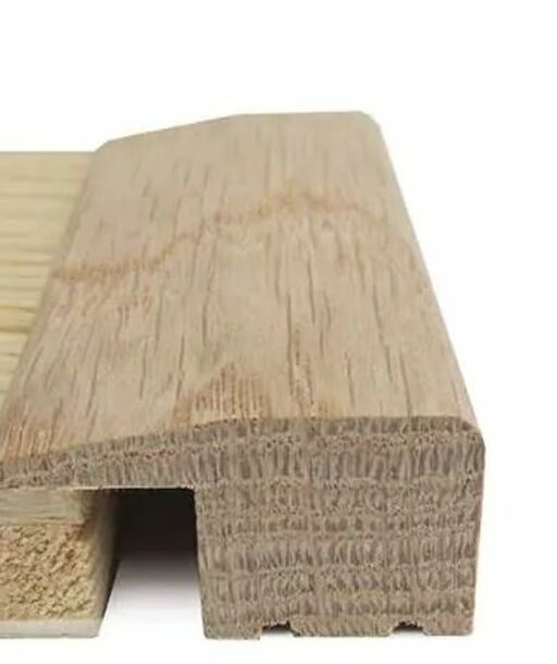 Traditions Solid Oak L-Shaped Threshold, Satin Oiled, 15mm, 2.7m