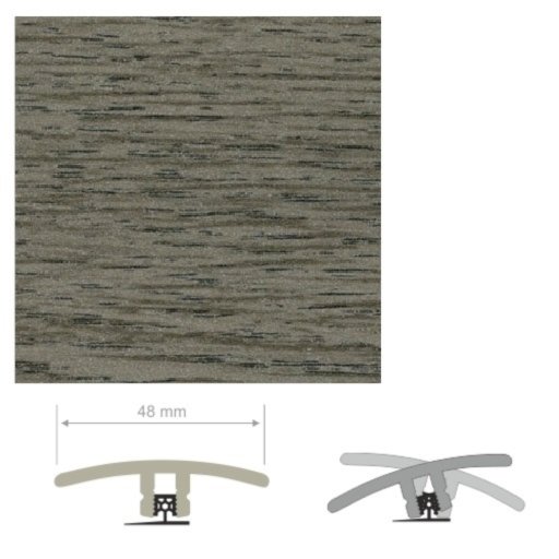 HDF Unistar Silver Ash Threshold For Laminate Floors,  90 cm