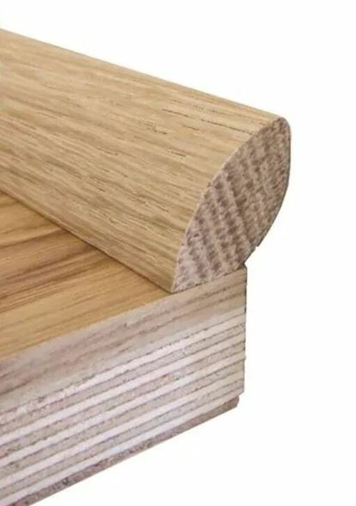 Traditions Solid Oak Quadrant Beading, Unfinished, 19x19mm, 2.7m