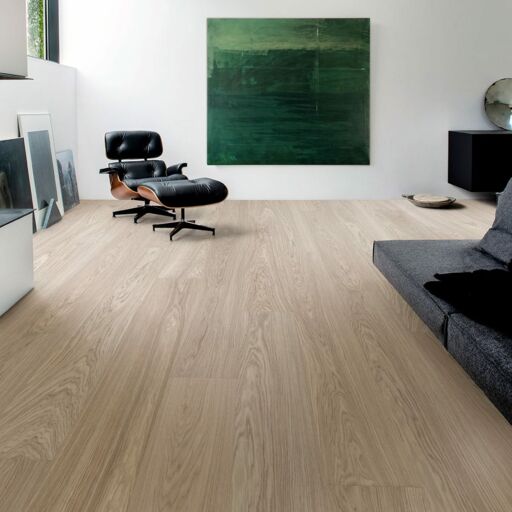 V4 Bjelin, Misty White Oak Engineered Flooring, Natural, Stained, Brushed & UV Lacquered, 206x11.3x2200mm