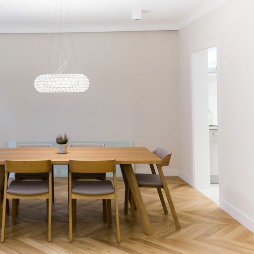 V4 Tundra Chevron, Natural Oak Engineered Flooring, Rustic, Brushed & UV Oiled, 90x9x610mm