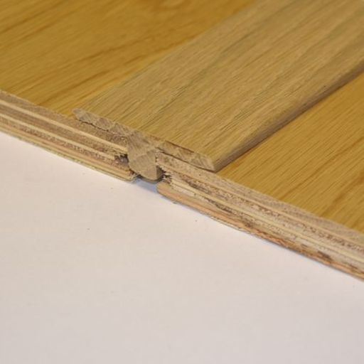Solid Oak T-Shaped Threshold, Lacquered, 90 cm
