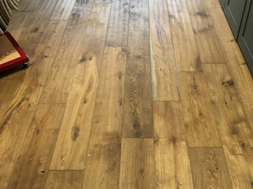 Xylo Engineered Oak Flooring, Handscraped, Smoked, Brushed, UV Oiled, 190x4x20mm