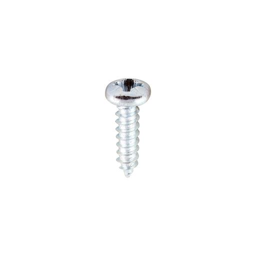 TIMCO Self-Tapping Screws - PZ - Pan - Zinc (6 x 1/2, Box of 200)
