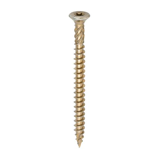TIMCO C2 Clamp-Fix - TX - Double Countersunk With Ribs - Twin-Cut - Yellow (8.0 x 100, Box of 100)