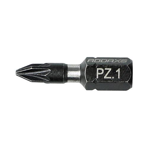 TIMCO Impact Driver Bits - PZ (No.1 x 25, Handy Bit Pack of 10)