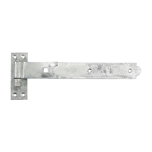 TIMCO Pair Of Straight Band & Hook On Plates - Hot Dipped Galvanised (350mm, Plain Bag of 1)