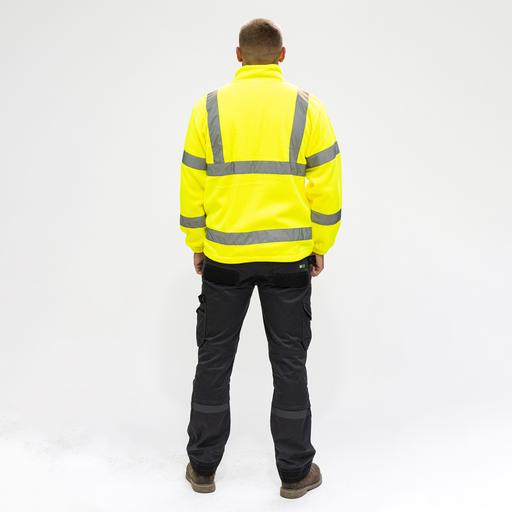 TIMCO Hi-Visibility Fleece Jacket - Yellow (Large, Bag of 1)