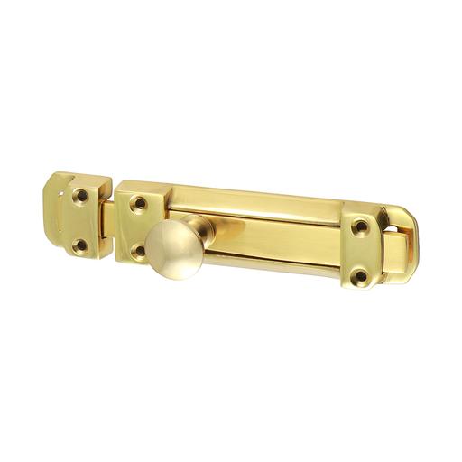 TIMCO Contract Flat Section Bolt - Polished Brass (135 x 30mm, Bag of 1)