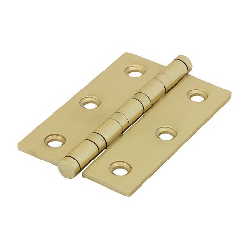 TIMCO Performance Ball Race Hinge - Solid Brass - Polished Brass (76 x 50, Box of 1)