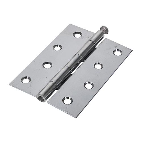 TIMCO Plain Butt Hinge - Loose Pin (1840) - Polished Chrome (100 x 71, Plain Bag of 1)