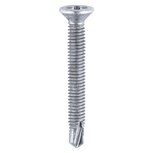 TIMCO Window Fabrication Screws - Countersunk - PH - Metric Thread - Self-Drilling Point - Zinc (M4 x 32, Box of 1000)