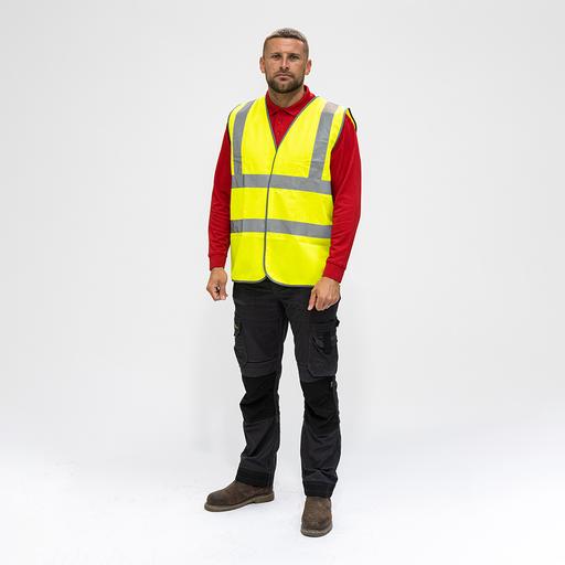 TIMCO Hi-Visibility Vest - Yellow (Large, Bag of 1)