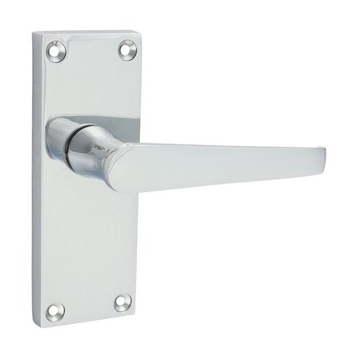 TIMCO Victorian Straight Latch Handles - Polished Chrome (114 x 42, Blister Pack of 1)