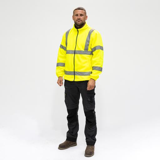 TIMCO Hi-Visibility Fleece Jacket - Yellow (XXXX Large, Bag of 1)