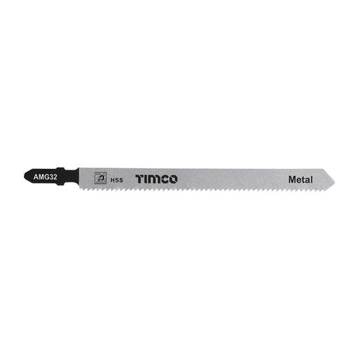 TIMCO Jigsaw Blades - Metal Cutting - HSS Blades - T318B (Pack of 5)