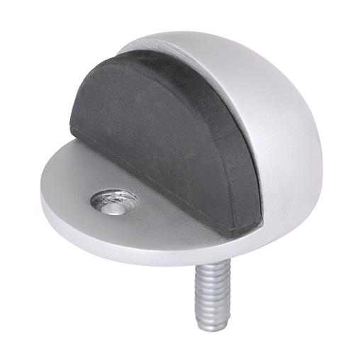 TIMCO Oval Door Stop - Satin Anodised Aluminium (50mm, TIMpac of 1)