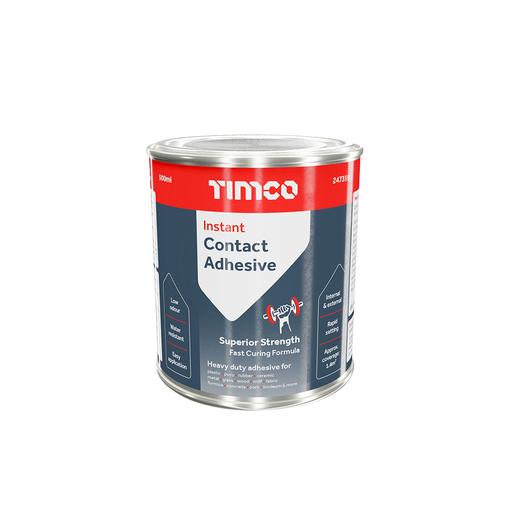 TIMCO Instant Contact Adhesive - Liquid (500ml, Tin of 1)