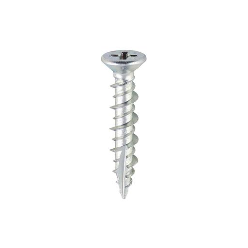 TIMCO Window Fabrication Screws - Countersunk - PH - High-Low Thread - Slash Point - Zinc (4.8 x 25, Box of 1000)