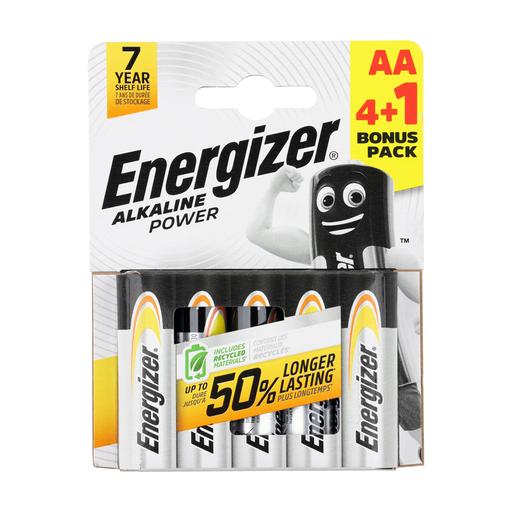 TIMCO Energizer Alkaline Power Battery (AA, Pack of 5)