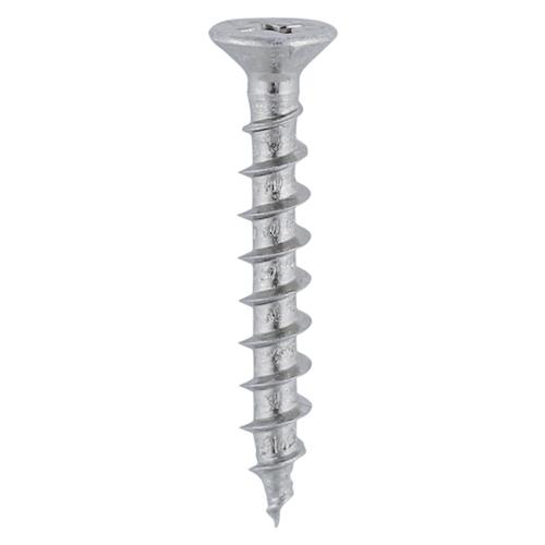 TIMCO Window Fabrication Screws - Countersunk With Ribs - PH - Single Thread - Gimlet Tip - Stainless Steel (4.3 x 40, Box of 1000)