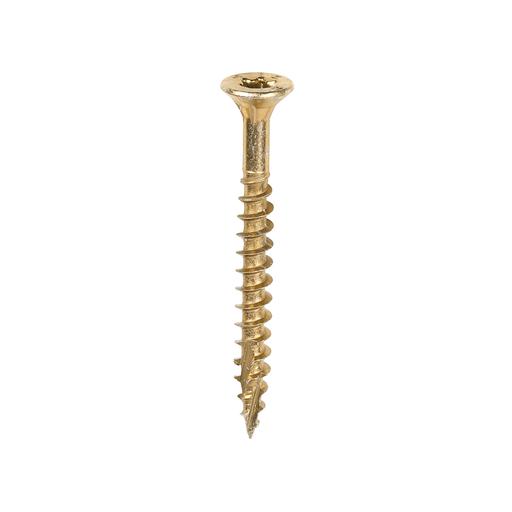 TIMCO C2 Clamp-Fix - TX - Double Countersunk With Ribs - Twin-Cut - Yellow (4.0 x 40, Box of 200)