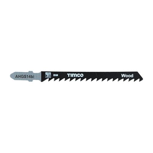 TIMCO Jigsaw Blades - Wood Cutting - Bi-Metal Blades - T144Df (Pack of 5)