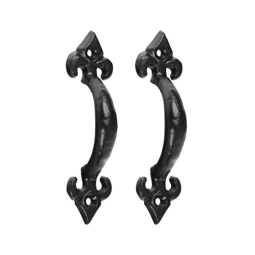 TIMCO Fleur De Lys Pull Handle - Antique Black (4, Bag of 1)