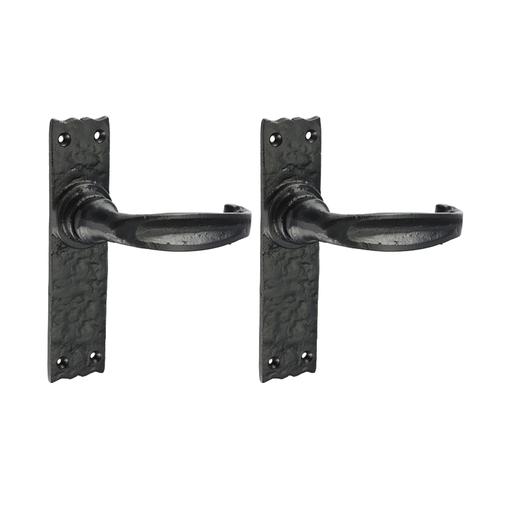 TIMCO Narrow Style Lever Latch Handles - Antique Black (155 x 37, Box of 1)