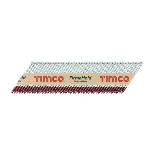 TIMCO Firmahold Collated Clipped Head Nails - Trade Pack - Ring Shank - Firmagalv + (2.8 x 50, Box of 3300)