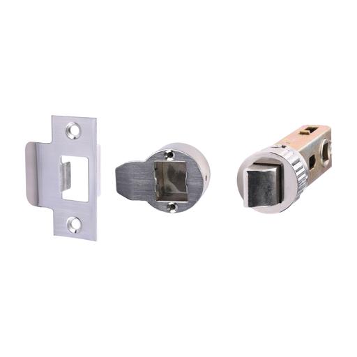 TIMCO Quick Fit Round Tubular Latch - Nickel (64 case / 45 backset, Bag of 1)